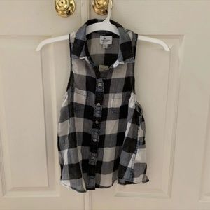 American Eagle Plaid/Checkered Tank (XS)